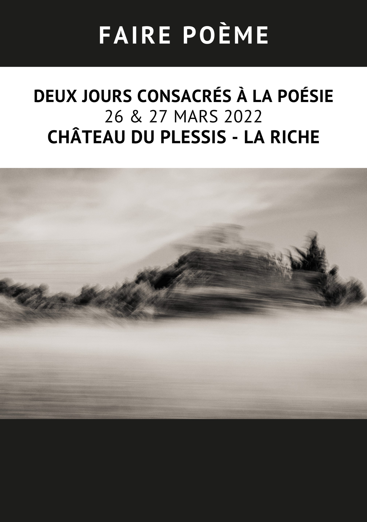 FAIRE POEME – Week-end consacré à la poésie